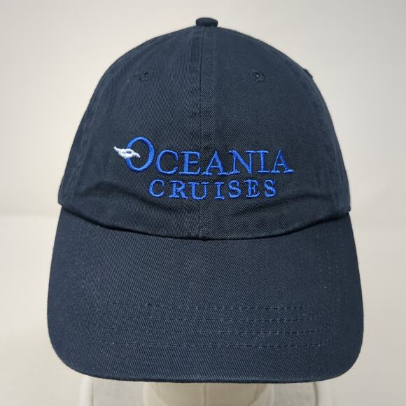 Oceania Cruises Strapback Hat Solid Blue One Size Embroidered Ultra Club - Picture 2 of 9